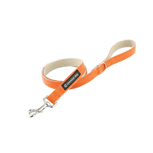 Organic Hemp & Cotton Dog Lead - Orange Burst - Smooch & Scratch