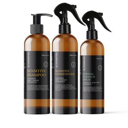Sensitive Dog Shampoo: Chamomile, Sweet Orange & Rosewood - Smooch & Scratch