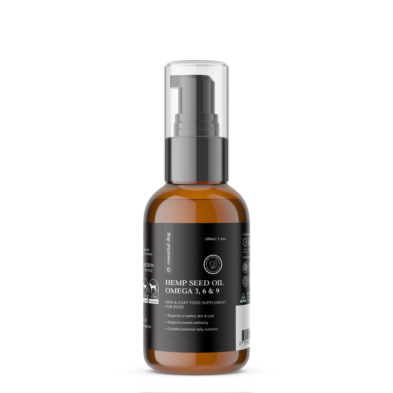 100% Raw Hemp Seed Oil: Skin, Coat and Stress Formula (Food Supplement) - Smooch & Scratch