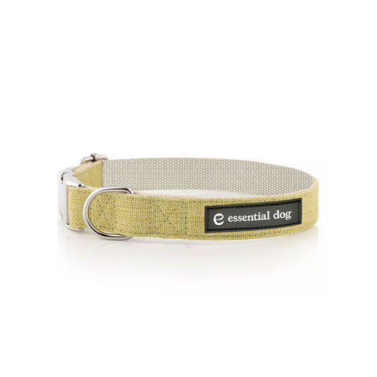 Organic Hemp & Cotton Dog Collar - Grass Green - Smooch & Scratch