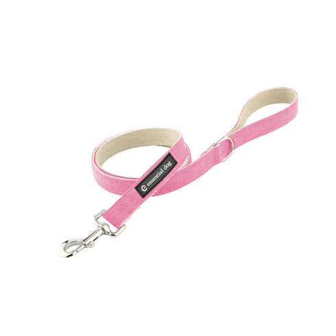 Organic Hemp & Cotton Dog Lead - Pretty in Pink - Smooch & Scratch