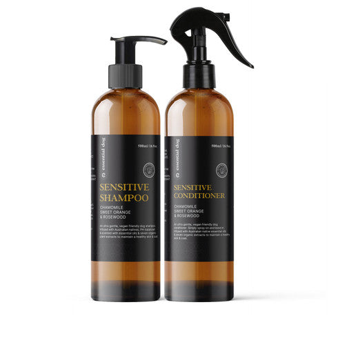 Sensitive Dog Shampoo & Conditioner Pack: Chamomile, Orange & Rosewood - Smooch & Scratch